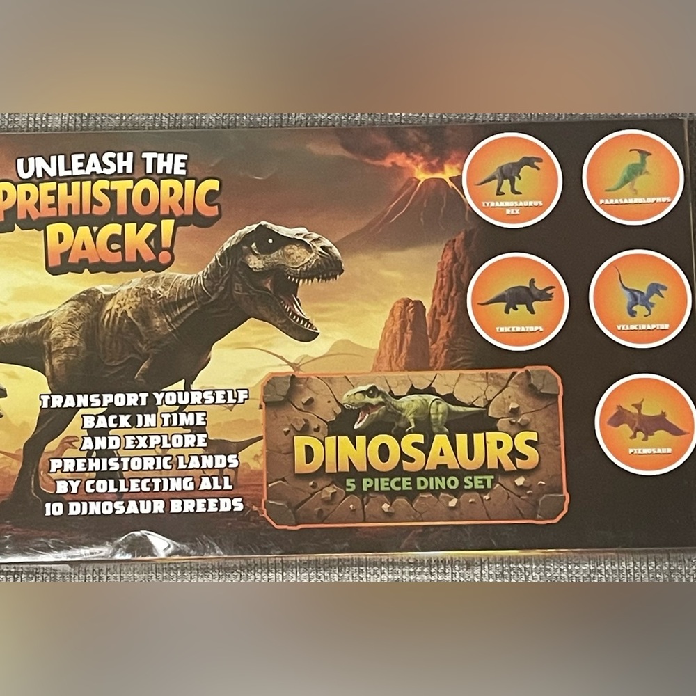 Dinosaur Adventure Playset - Blue, Green, Brown, Yellow